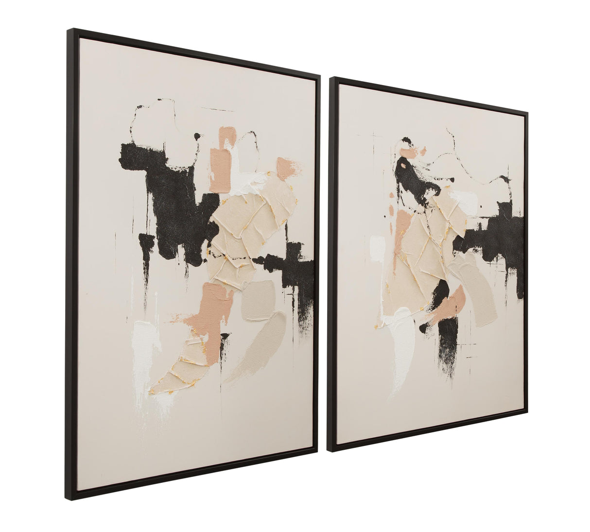 Bassett Black Intuitive Framed Canvas s/2