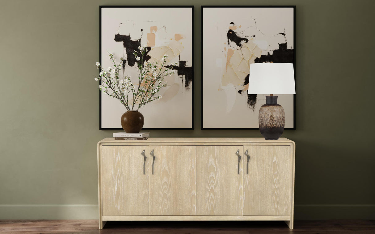 Bassett Black Intuitive Framed Canvas s/2