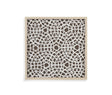 Bassett Natural Blonde, White, Brown Lined Wall Art