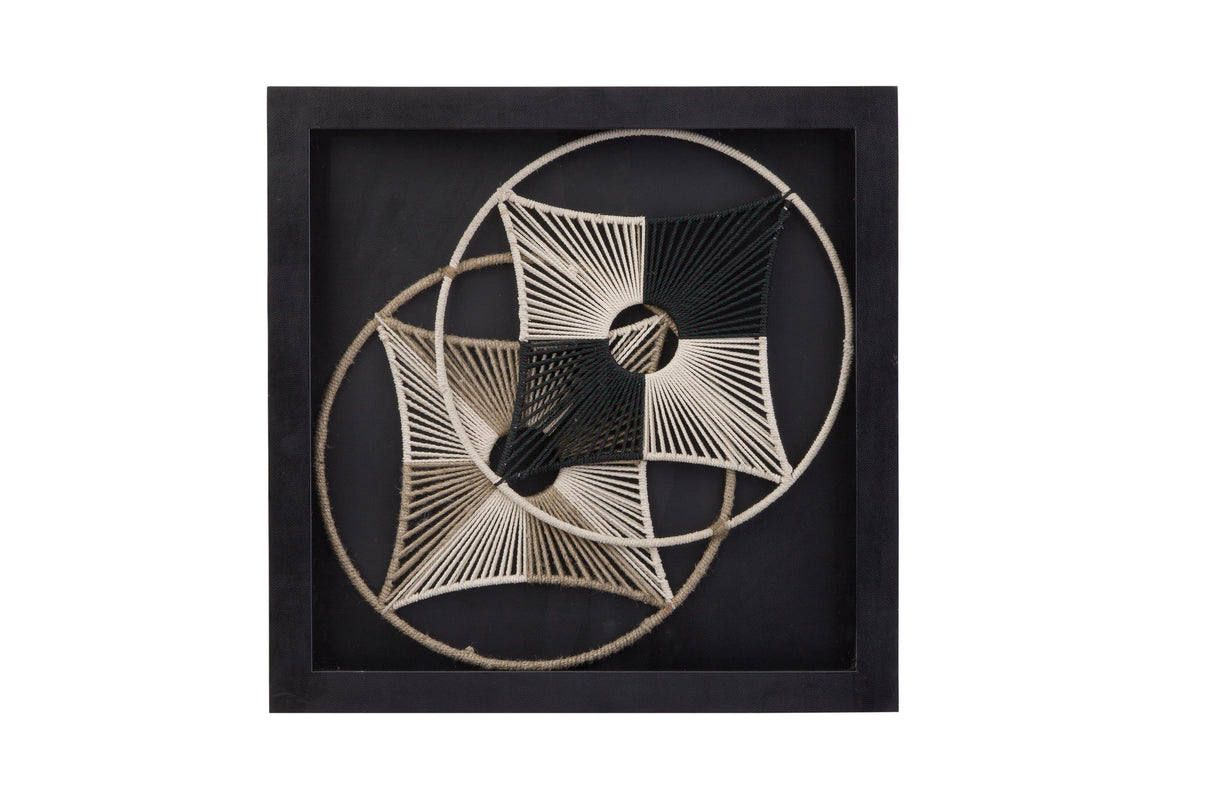 Bassett Black Frame Wrapped Wall Art