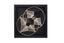 Bassett Black Frame Wrapped Wall Art