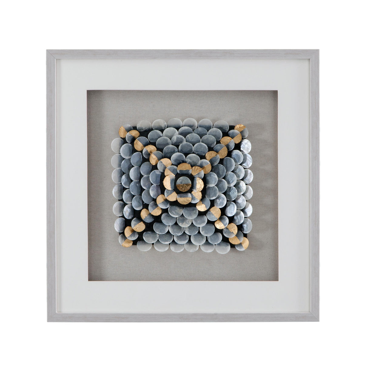 Bassett Silver Frame Roselle Wall Art