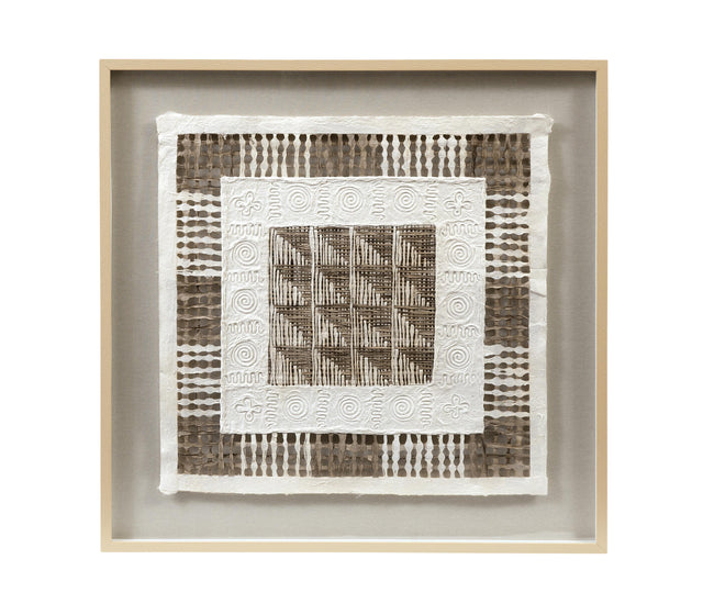 Bassett Natural Frame Taughtrope Wall Art
