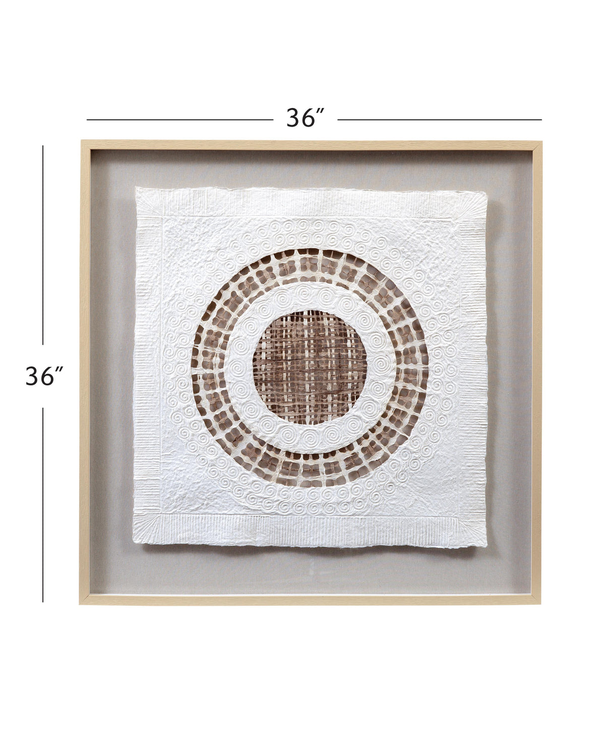 Bassett Natural Frame Tightrope Wall Art