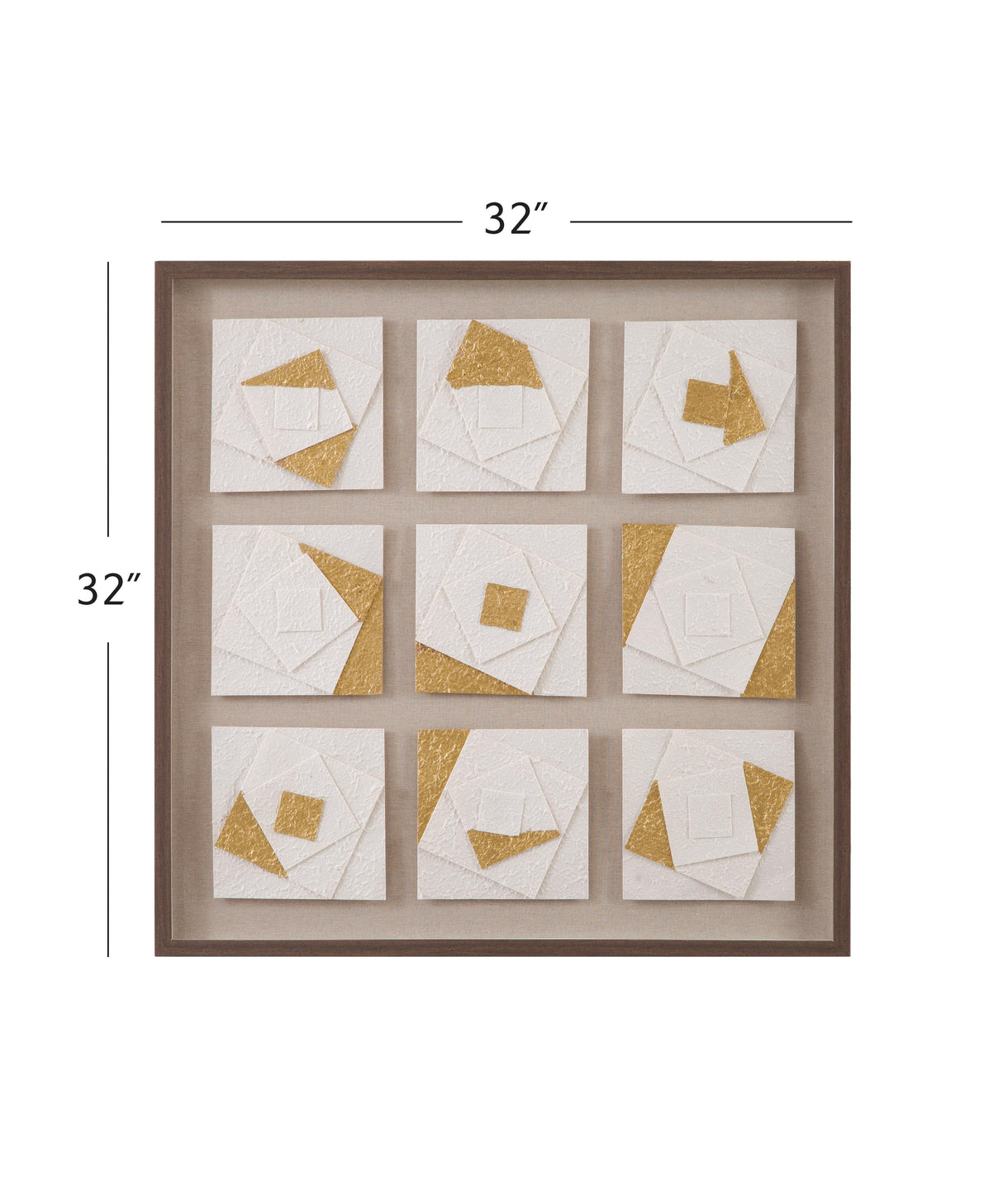Bassett Brown Frame Framework Wall Art