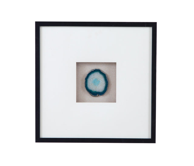 Bassett Black Frame Crystal Geode Wall Art