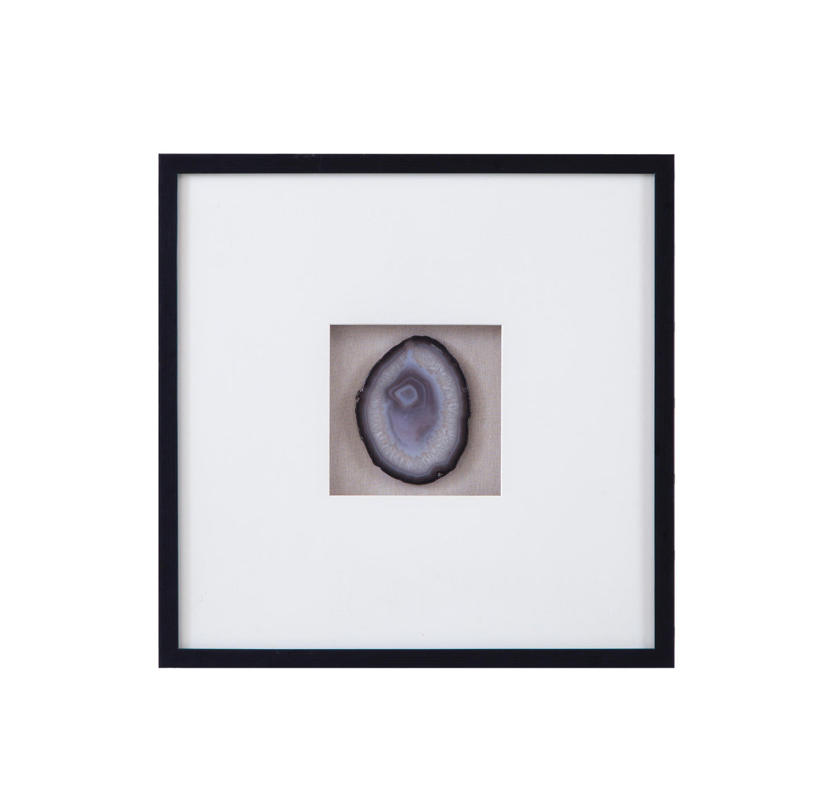 Bassett Black Frame Crystal Geode II Wall Art