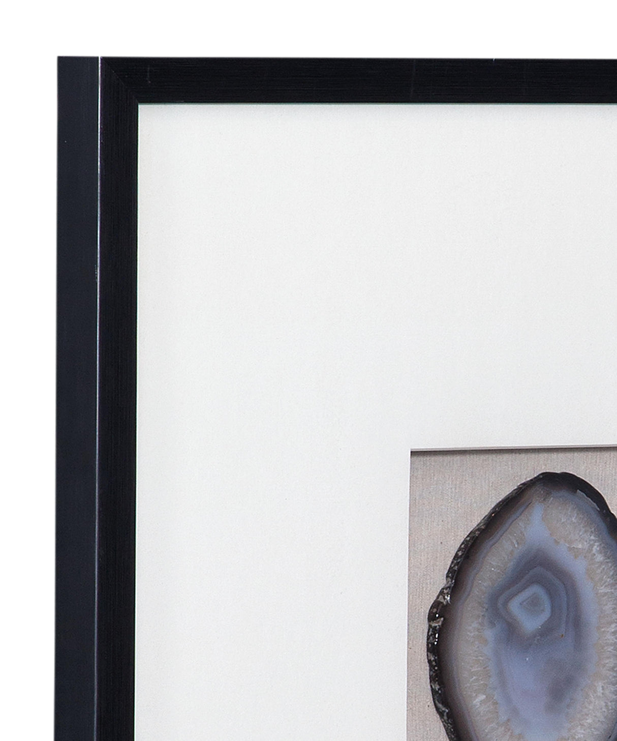 Bassett Black Frame Crystal Geode II Wall Art