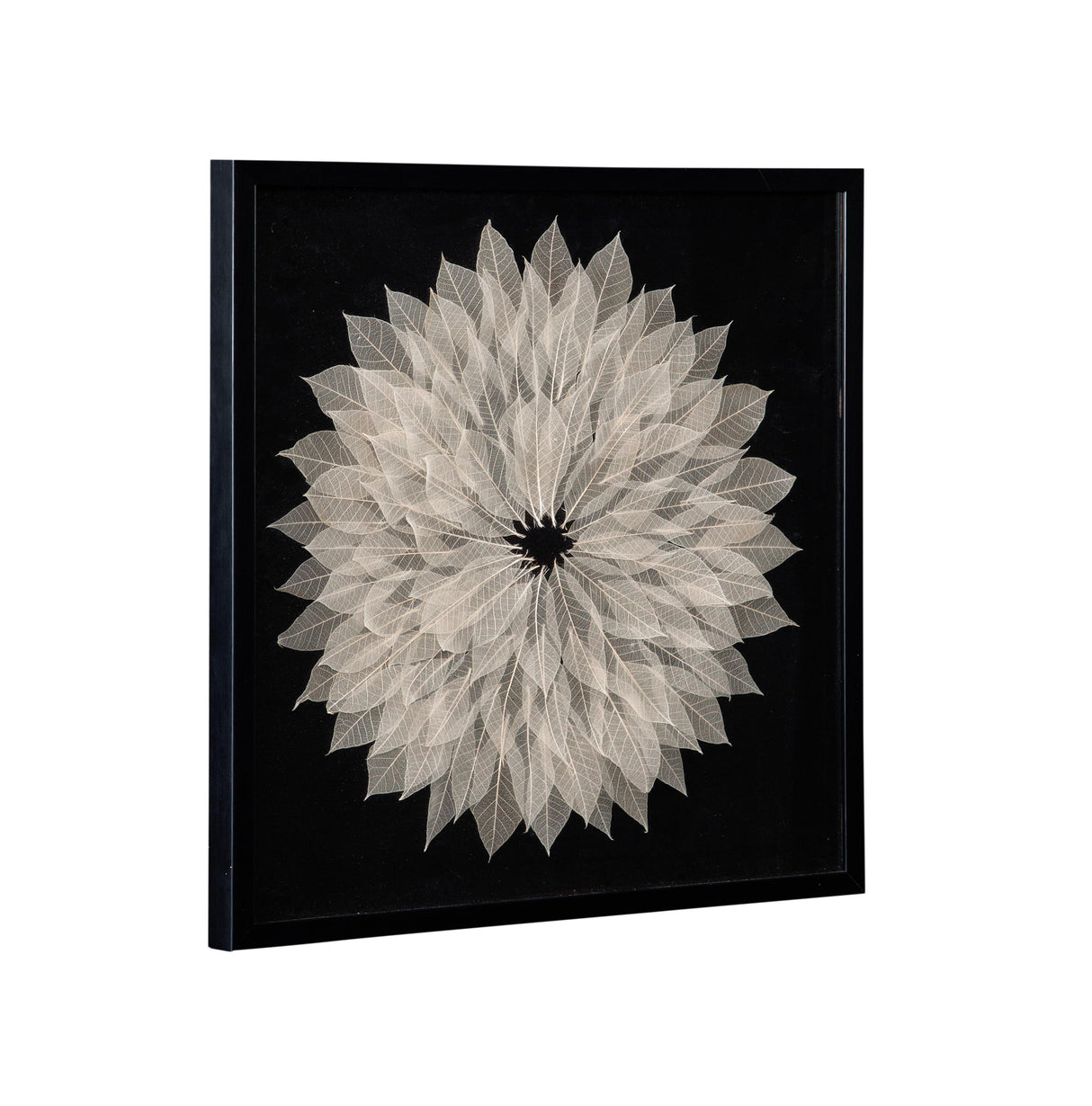 Bassett Black Frame Translucent Leaf Wall Art