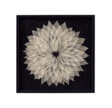 Bassett Black Frame Translucent Leaf Wall Art