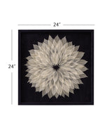 Bassett Black Frame Translucent Leaf Wall Art