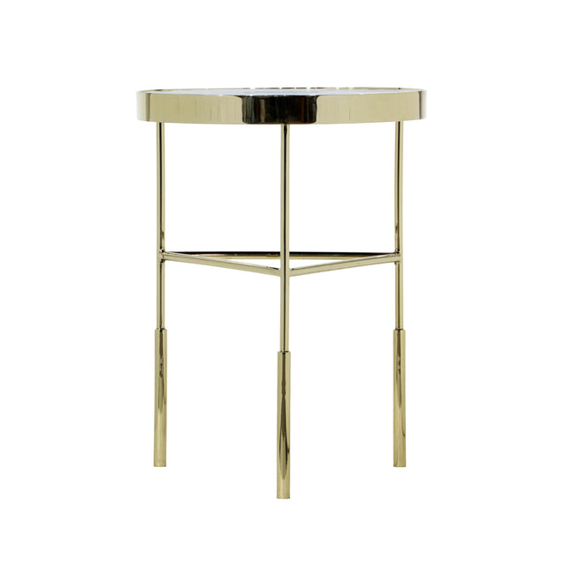 Bassett Polished Gold Delilah Accent Table
