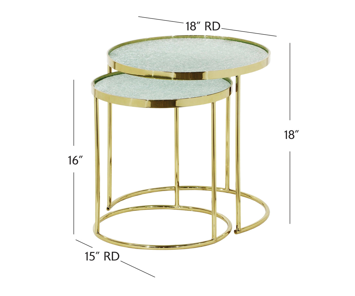 Bassett Gold Bridget Nesting Tables