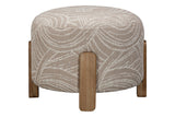 Bassett Khaki Swirl Willow Accent Ottoman