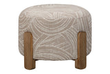 Bassett Khaki Swirl Willow Accent Ottoman