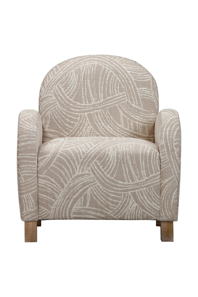 Bassett Khaki Swirl Willow Accent Chair