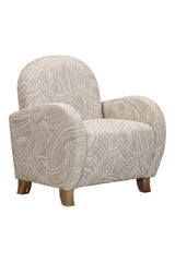 Bassett Khaki Swirl Willow Accent Chair