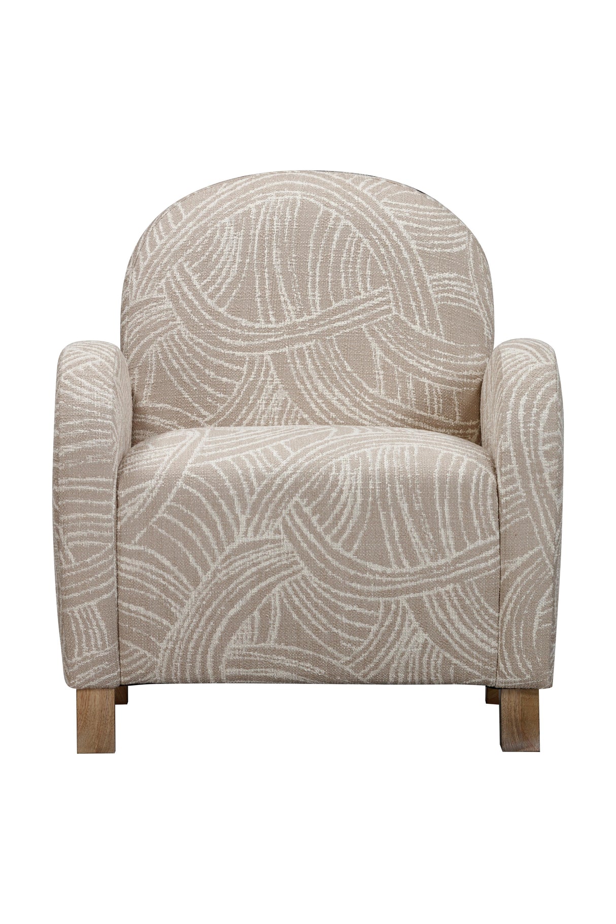 Bassett Khaki Swirl Willow Accent Chair