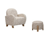 Bassett Khaki Swirl Willow Accent Chair