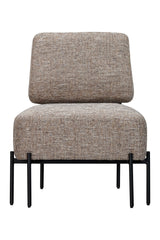 Bassett Walnut & Matte Black Pennington Accent Chair