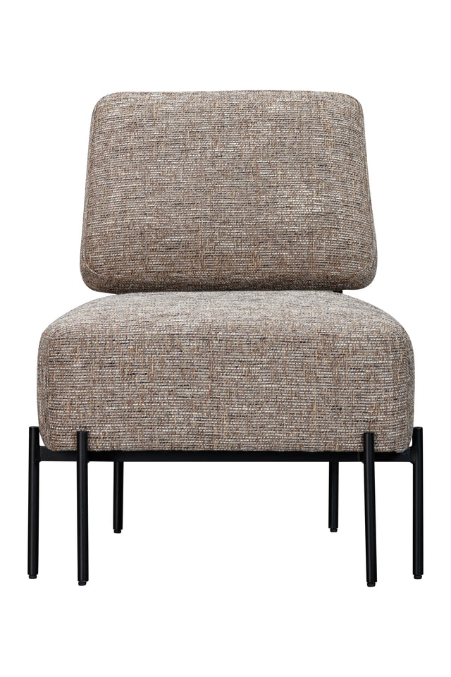 Bassett Walnut & Matte Black Pennington Accent Chair