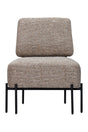 Bassett Walnut & Matte Black Pennington Accent Chair