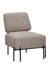 Bassett Walnut & Matte Black Pennington Accent Chair