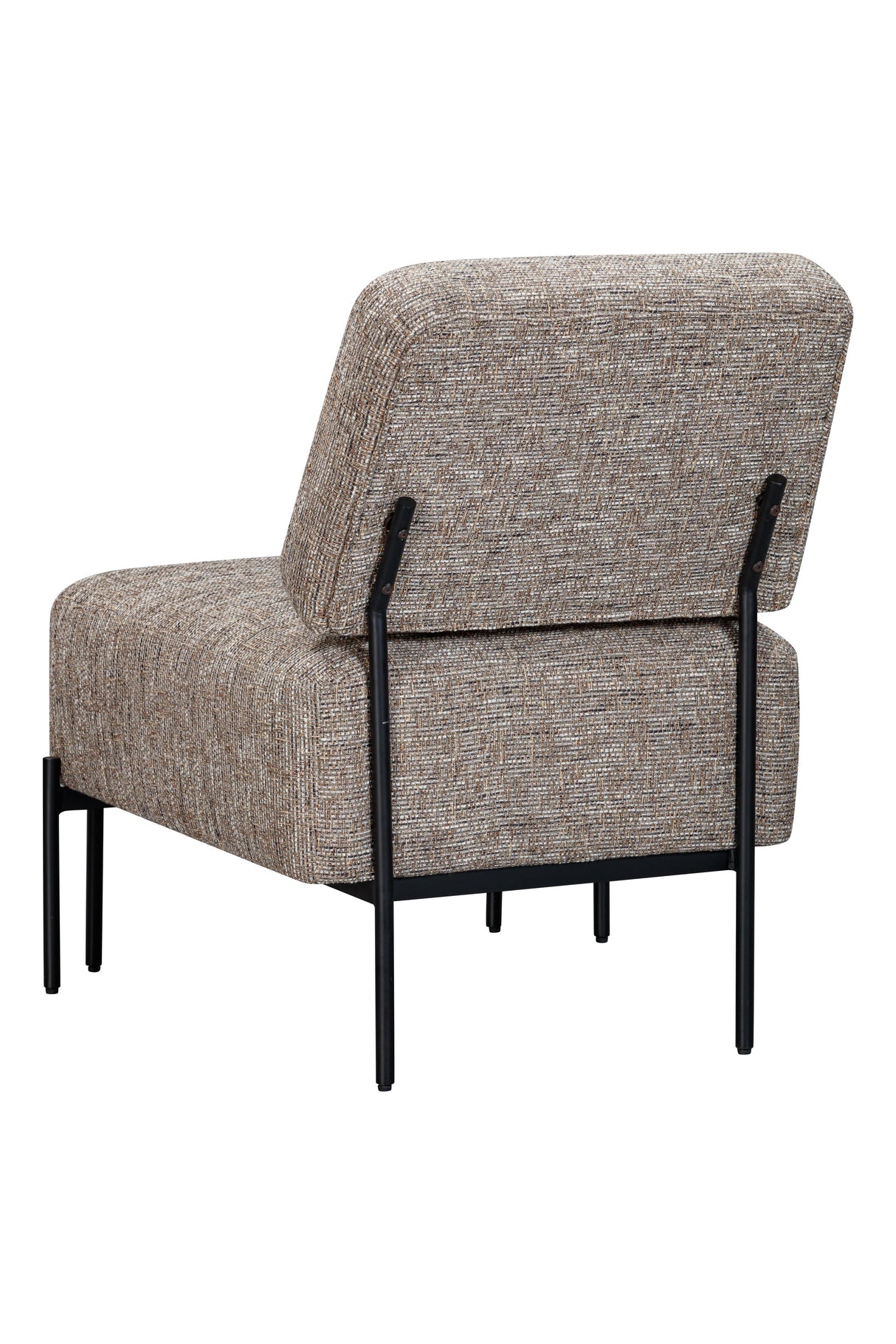 Bassett Walnut & Matte Black Pennington Accent Chair