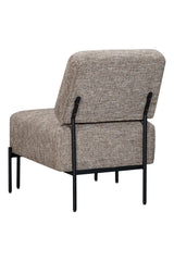 Bassett Walnut & Matte Black Pennington Accent Chair