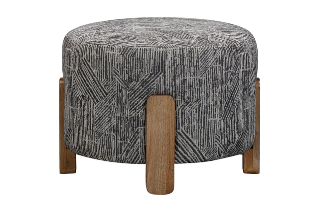 Bassett Exquisite Zebra Jasper Accent Ottoman