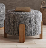 Bassett Exquisite Zebra Jasper Accent Ottoman