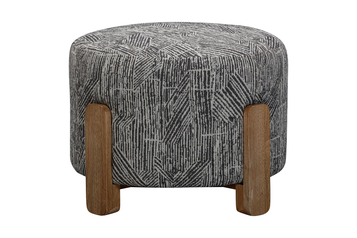 Bassett Exquisite Zebra Jasper Accent Ottoman