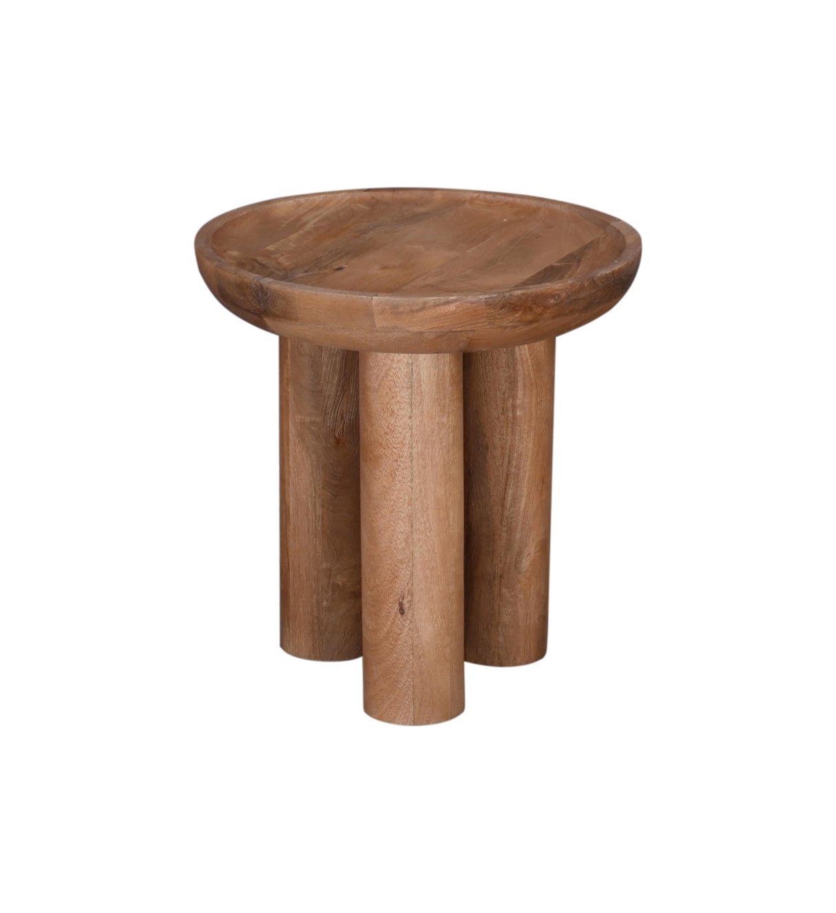 Bassett Natural Mango w/ Sandblasting Blair Round End Table