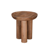 Bassett Natural Mango w/ Sandblasting Blair Round End Table