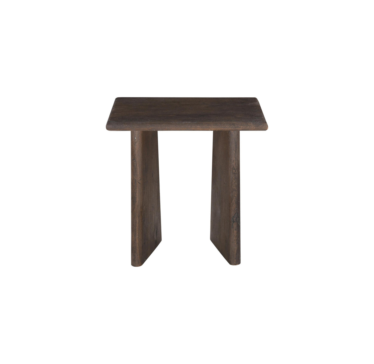 Bassett Antique Natural Mango Wood with Sandblasting Lasso Sq End Table
