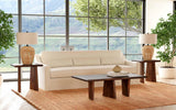 Bassett Antique Natural Mango Wood with Sandblasting Lasso Sq End Table