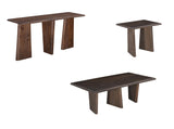 Bassett Antique Natural Mango Wood with Sandblasting Lasso Sq End Table