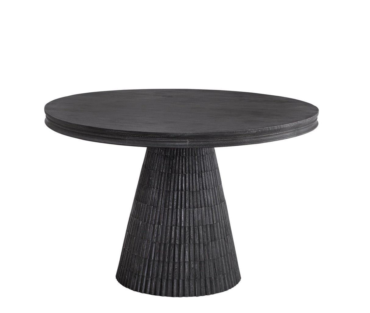 Bassett Sandblasted Black Wash Gaines Dining Table