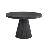 Bassett Sandblasted Black Wash Gaines Dining Table