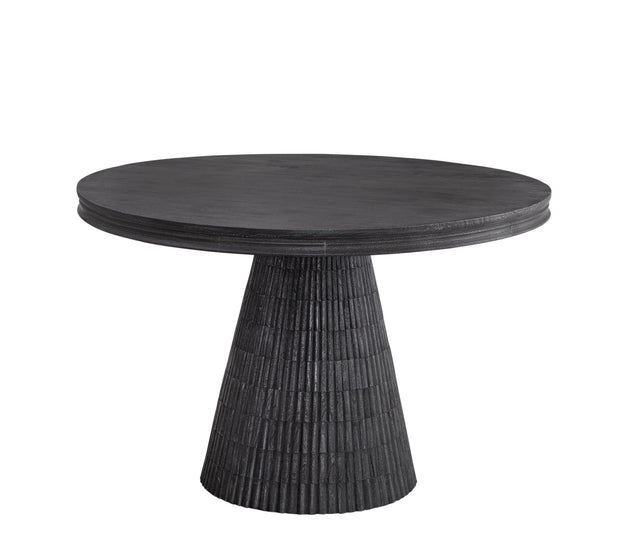 Bassett Sandblasted Black Wash Gaines Dining Table