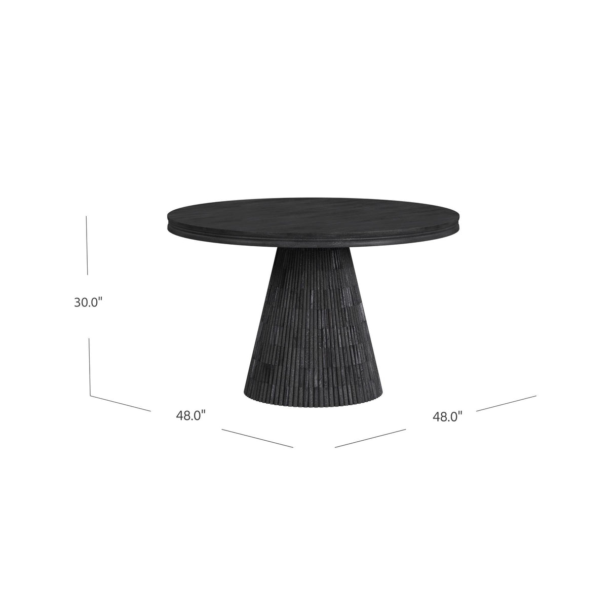 Bassett Black Gaines Dining Table