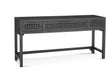 Bassett Sandblasted Matte Black Pentak Console Table