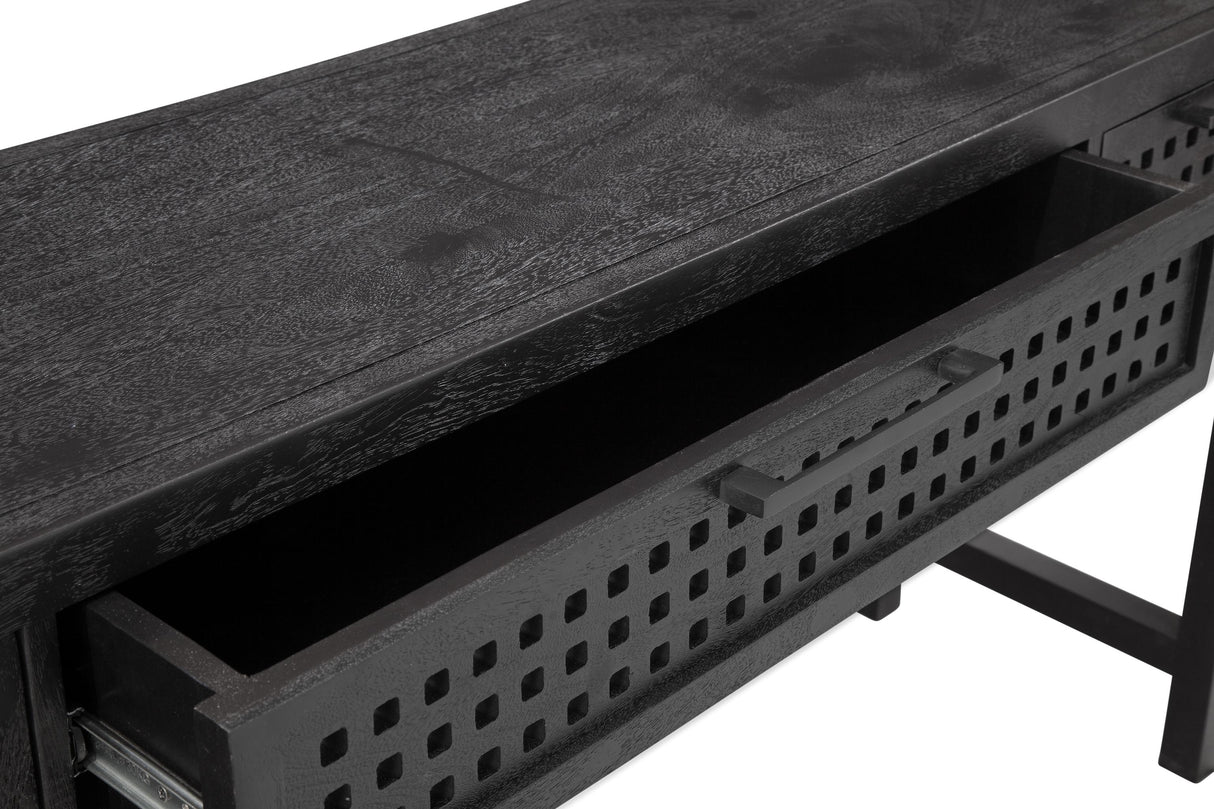Bassett Black Pentak Console Table
