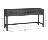 Bassett Black Pentak Console Table