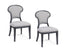 Bassett Cerused black/grey Mateo Dining Chair Set of 2