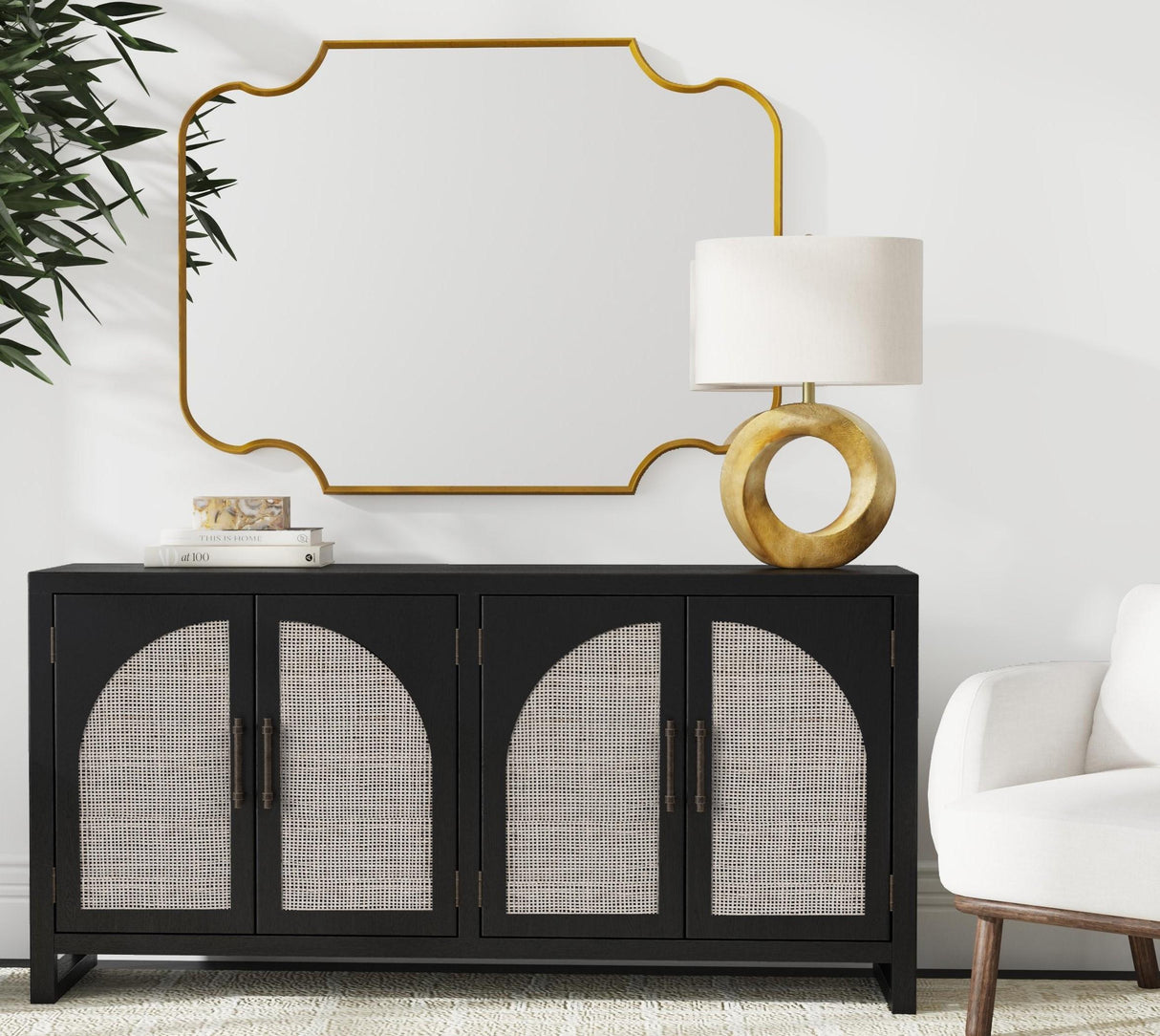 Bassett Black Ashton Server