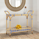 Bassett Blue Ventana Bar Cart