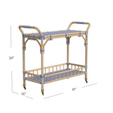 Bassett Blue Ventana Bar Cart