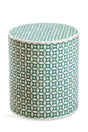 Bassett Ivory Green Finch Accent Table