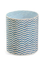 Bassett Ivory Blue Aden Accent Table